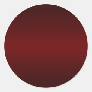 Dark Red Gradient Blank Classic Round Sticker