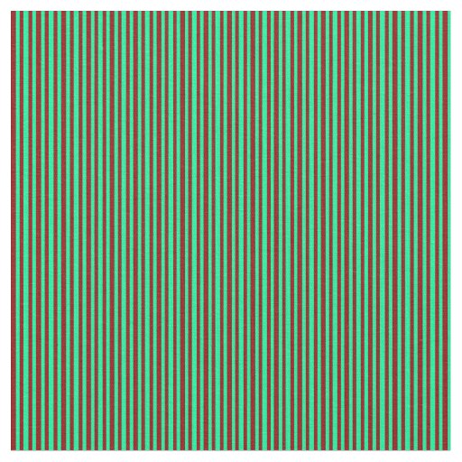 Dark Red & Green Lined/Striped Pattern Fabric