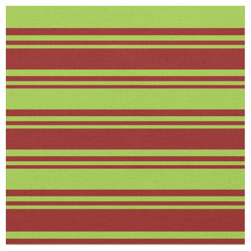 Dark Red & Green Striped/Lined Pattern Fabric