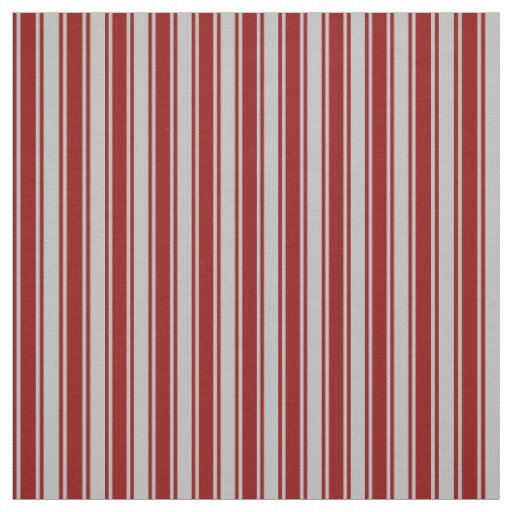 Dark Red & Grey Lines Fabric