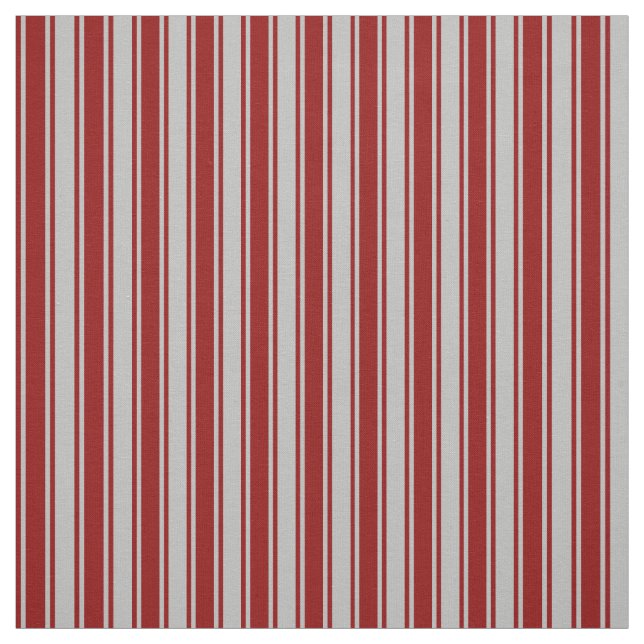 Dark Red & Grey Lines Fabric (Swatch)
