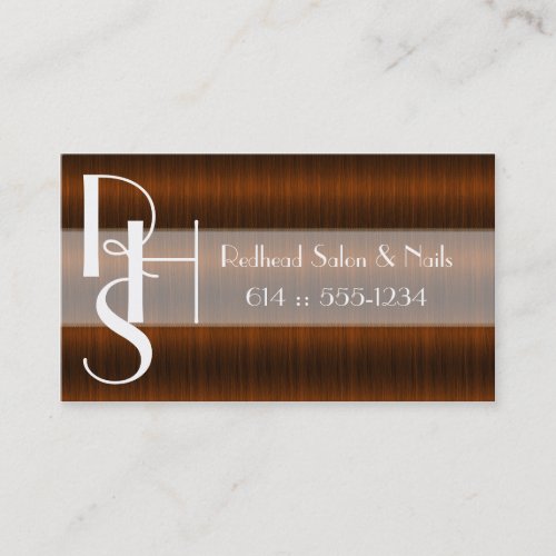 Dark Red Hair Salon Stylist Beauty Business Cards