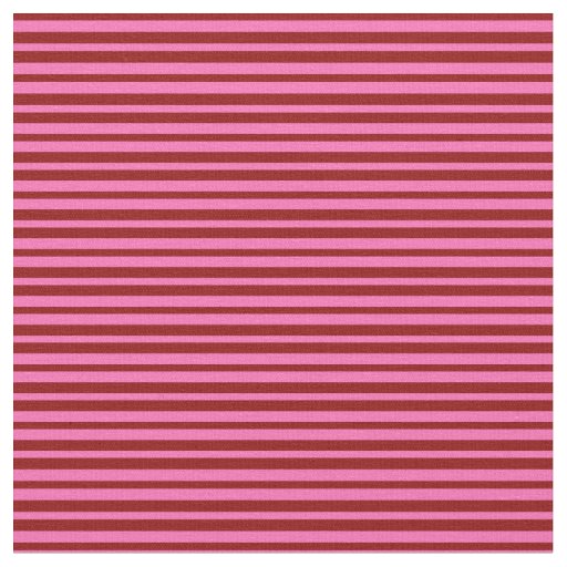 Dark Red & Hot Pink Lines Pattern Fabric