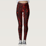 Dark Red Leopard Animal Print Leggings<br><div class="desc">Dark Red Leopard Animal Pattern Print Leggings. ⭐99% of my designs in my store are done in layers. This makes it easy for you to resize and move the graphics and text around so that it will fit each product perfectly. ⭐ (Please be sure to resize or move graphics if...</div>