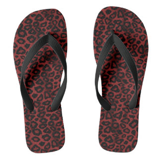 leopard skin flip flops