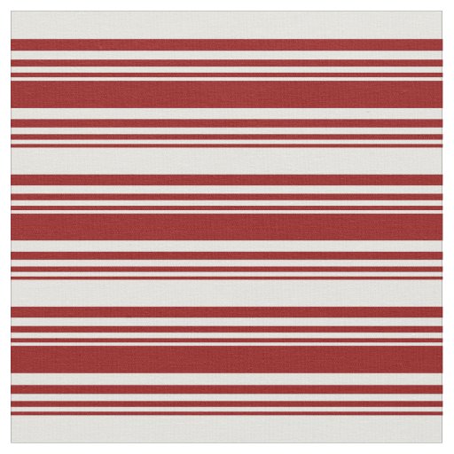 Dark Red & Light Cyan Stripes Fabric