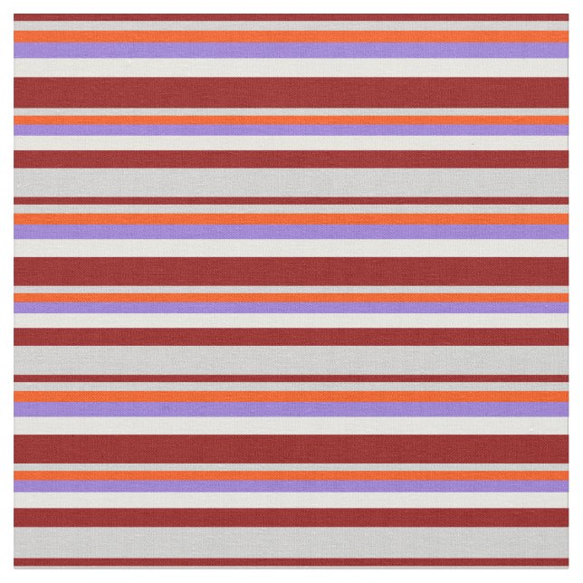 Dark Red, Light Grey, Red, Purple, and White Fabric (Close Up)