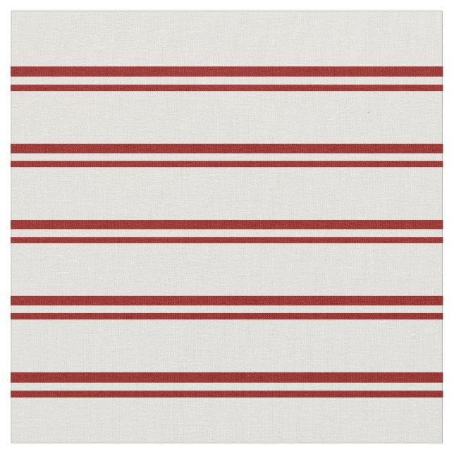 Dark Red & Light Yellow Striped/Lined Pattern Fabric (Close Up)