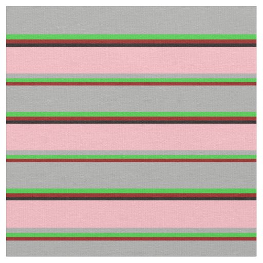 Dark Red, Lime Green, Dark Gray, Light Pink, Black Fabric