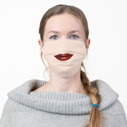 Dark Red Lips _ Choose  Add Mask Color _ Funny