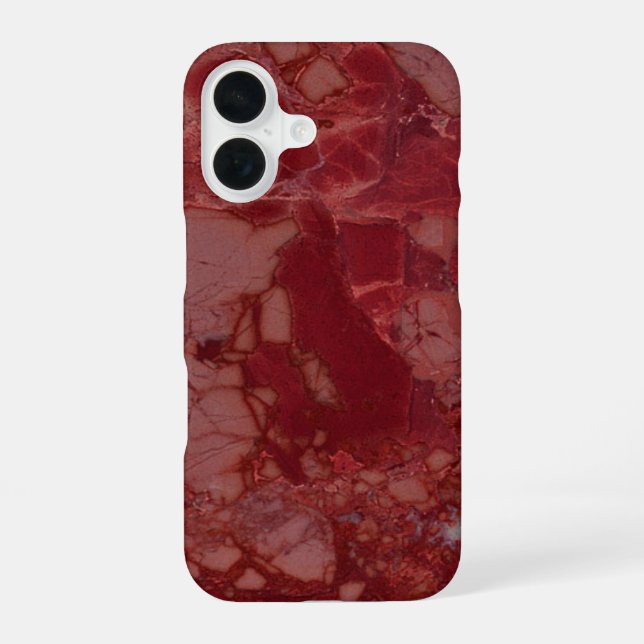 Dark Red Marble Iphone Case (Back)