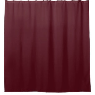Dark Red Maroon Burgundy Solid Color Shower Curtain