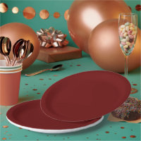 Maroon hotsell paper plates