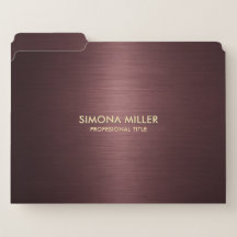Dark Red Metallic Background File Folder