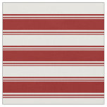 [ Thumbnail: Dark Red & Mint Cream Colored Lines Fabric ]