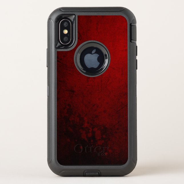Dark Red Otterbox iPhone Case (Back)