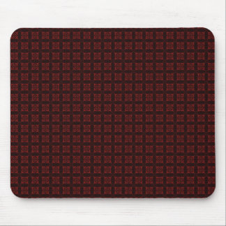 Dark red pattern mouse pad