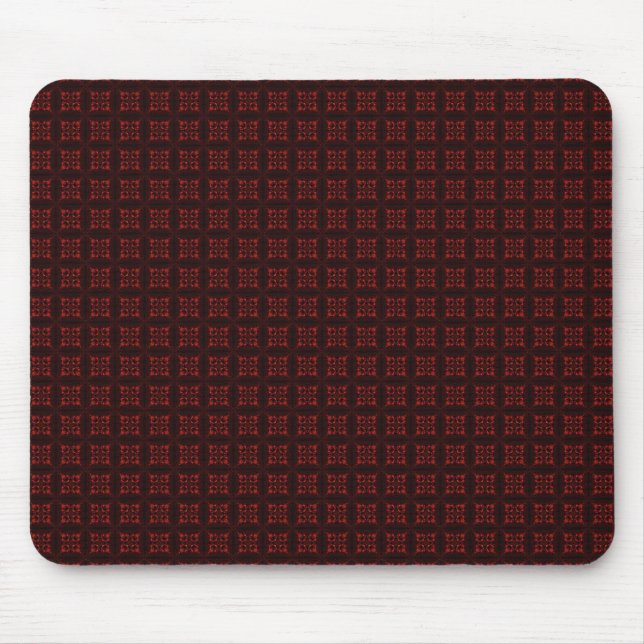 Dark red pattern mouse pad (Front)