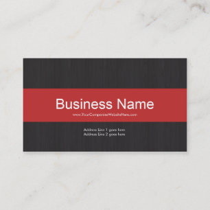 Dark & Red Professional Business Card