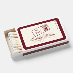 Dark Red Retro Perfect Match Old Money Wedding
