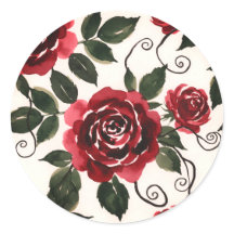 Dark Red Rose Sticker
