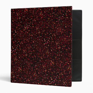 Dark Red Ruby Glitter Binder