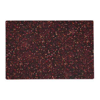 Dark Red Ruby Glitter Placemat