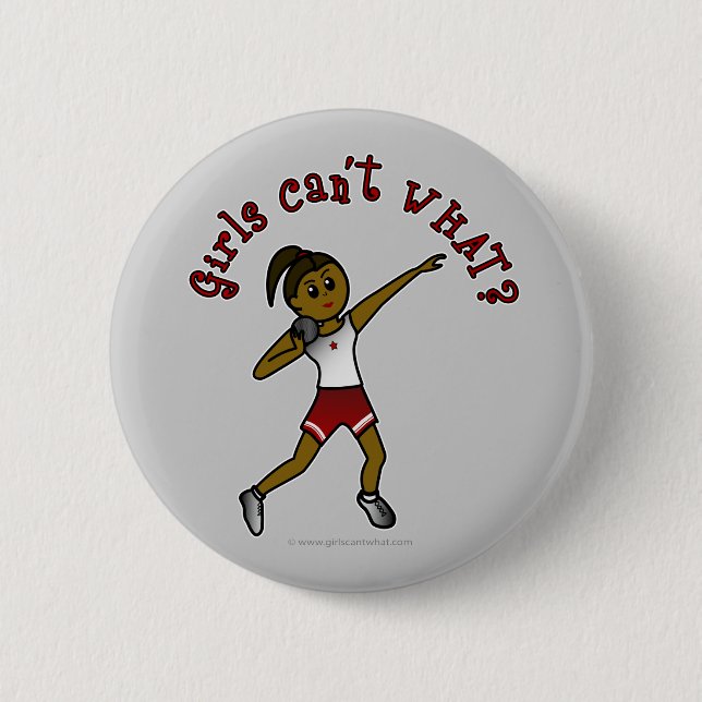 Dark Red Shot Put Button (Front)