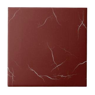 Dark Red Simulation Marble Tile