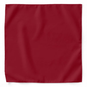 Dark red solid color bandana