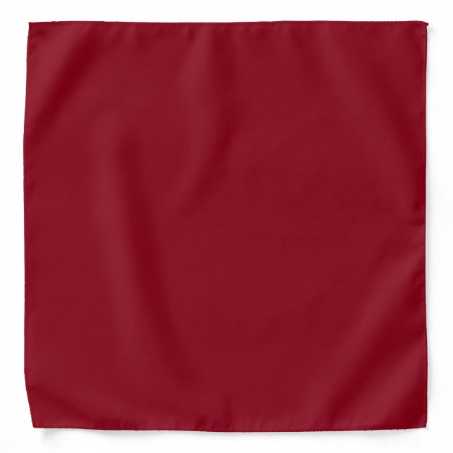 Dark red solid color bandana (Front)