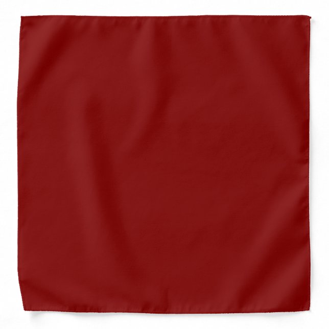 Dark Red (solid color)  Bandana (Front)