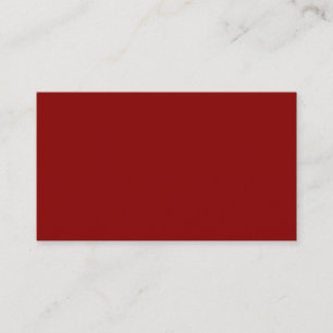 Dark Red (solid color) Business Card