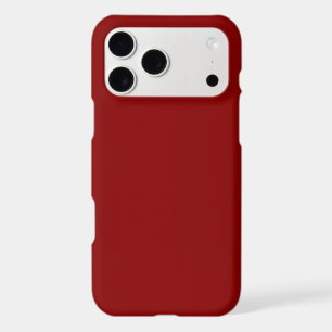 Dark Red Solid Color iPhone 17 Pro Max Case
