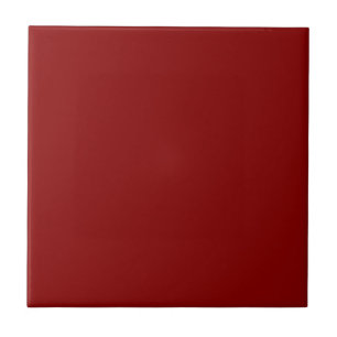 Dark Red Solid Color Ceramic Tile