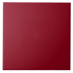 Dark Red Solid Color Ceramic Tile
