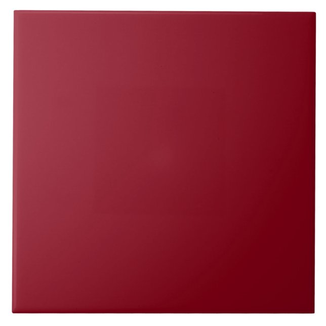 Dark Red Solid Color Ceramic Tile (Front)