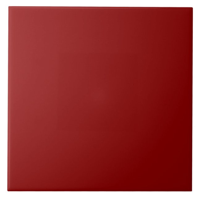 Dark Red solid color Ceramic Tile (Front)