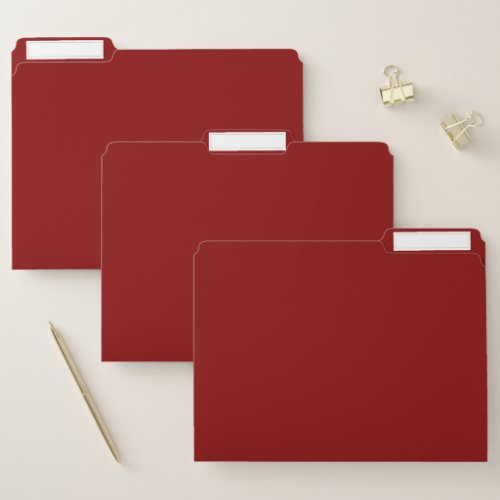 Dark Red solid color  File Folder