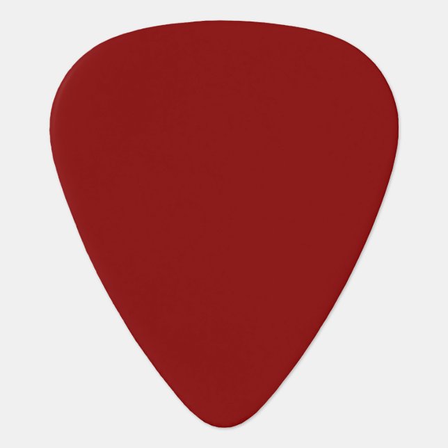 Dark Red Solid Color Guitar Pick (Front)