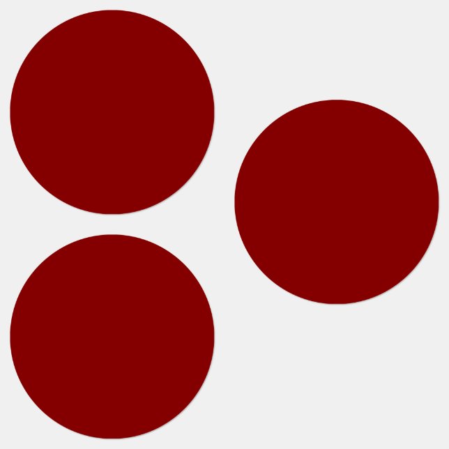 Dark red Solid Color Labels (Group)