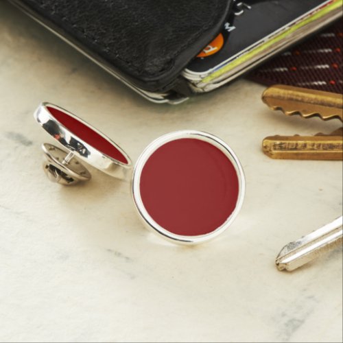 Dark Red (solid color)  Lapel Pin