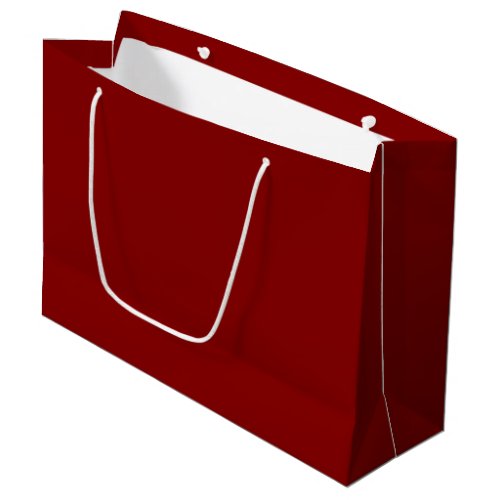 Dark Red solid color  Large Gift Bag