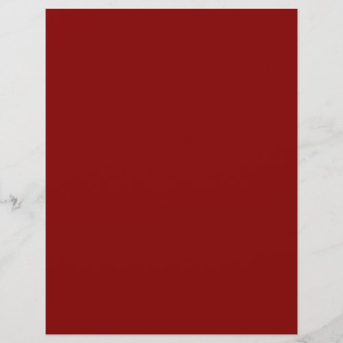 Dark Red solid color  Letterhead