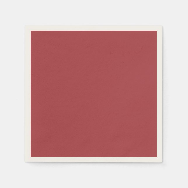 Dark red solid color napkins (Front)