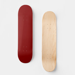 Dark Red Solid Color Skateboard