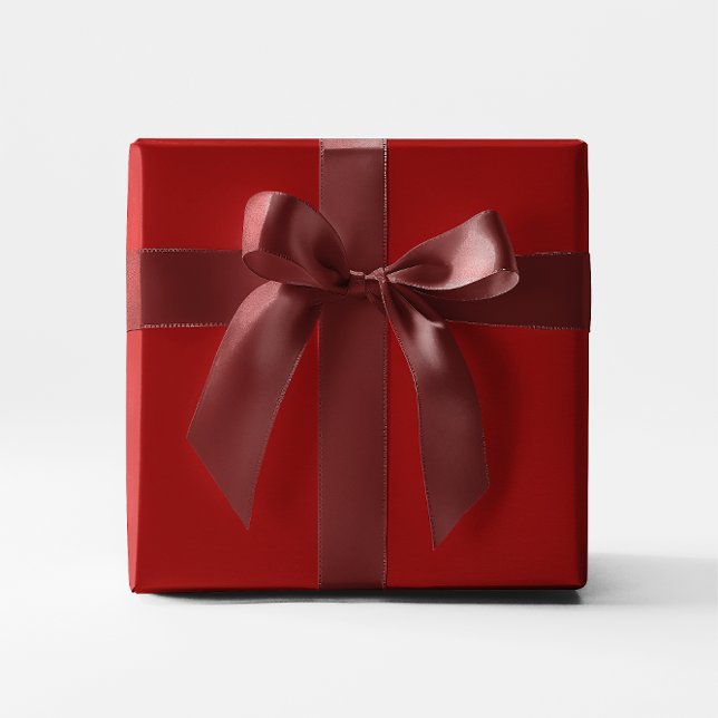 Dark Red Solid Color Wrapping Paper (Dark Red Solid Color Wrapping Paper)