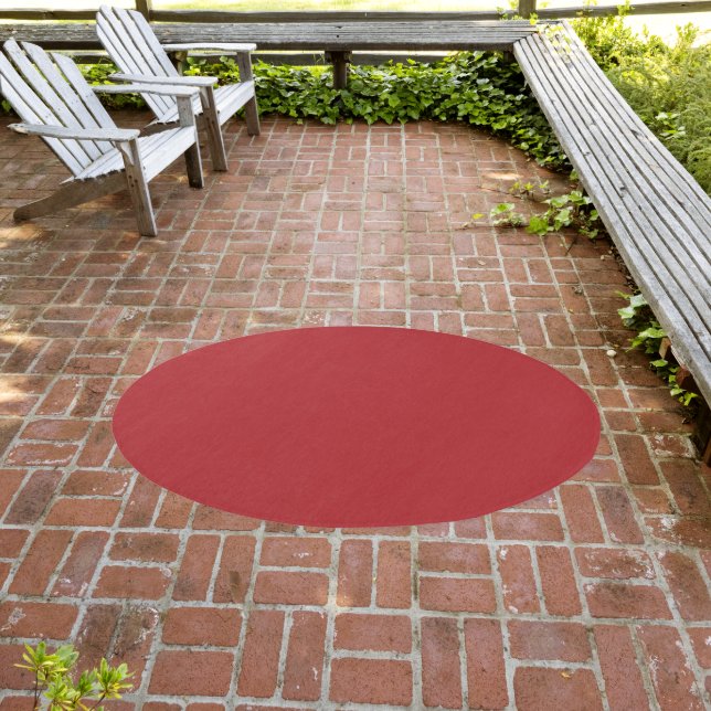 Dark Red Solid Outdoor/Indoor Rug (Insitu (Outdoor 3))