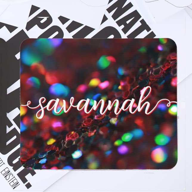 Dark Red Sparkling Mouse Pad (Creator Uploaded)