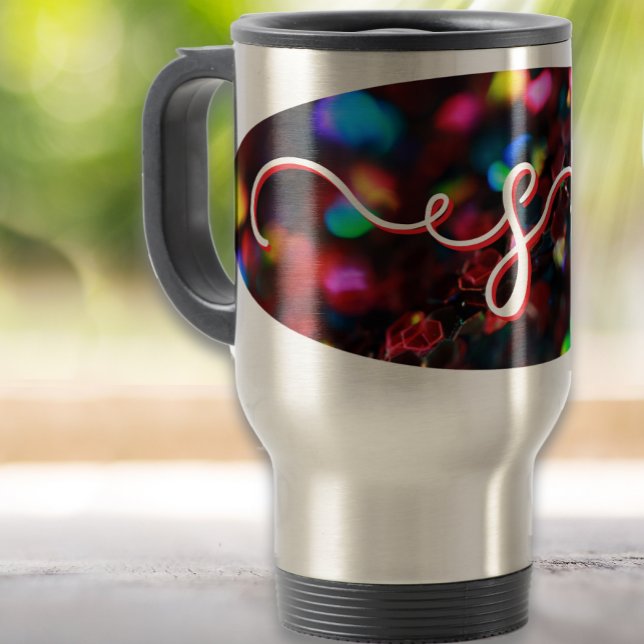 Dark Red Sparkling Travel Mug (Creator Uploaded)
